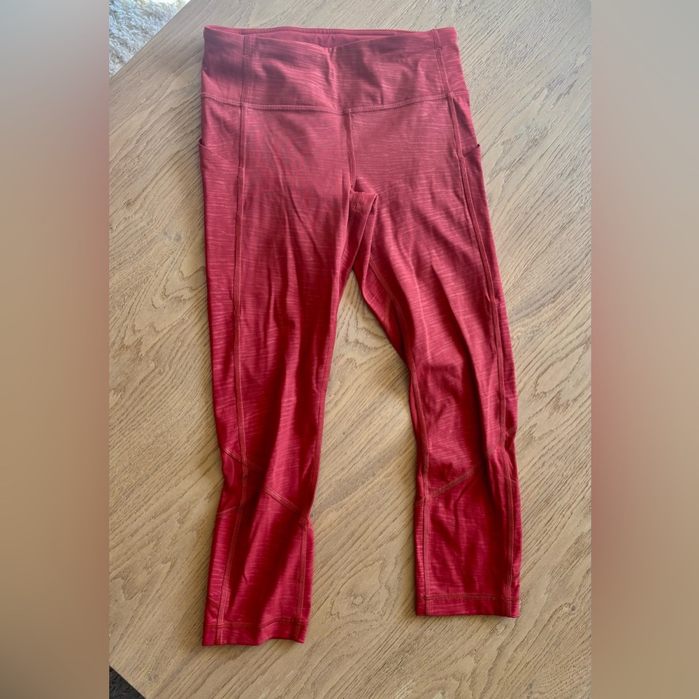 Red Athletic Leggings